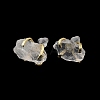 Raw Rough Natural Quartz Crystal Stud Earrings EJEW-R148-01LG-05-3