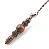 Brass Dowsing Pendulum Big Pointed Pendants KK-H491-08R-2