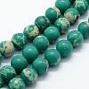 Synthetic Imperial Jasper Beads Strands G-I199-35-8mm-A-1