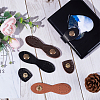 4 Sets 2 Colors PU Imitation Leather Sew on Bag Snap Buckle FIND-GF0005-45-4
