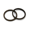 Rack Plating Brass Linking Rings KK-P286-01B-AB-2