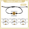 30Pcs Adjustable Waxed Cord Braided Bracelet for Women BJEW-GO0001-27-2