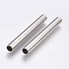Tarnish Resistant 304 Stainless Steel Tube Beads STAS-P196-20-1