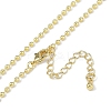 Rack Plating Brass Ball Chain Necklaces for Women NJEW-K382-12A-G-2