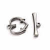 Tarnish Resistant 304 Stainless Steel Toggle Clasps STAS-D142-06A-P-2