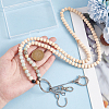 Wood & Flower Amazonite Beads Dress Zipper Helper HJEW-GO00092-3