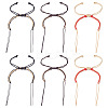12Pcs 3 Colors Braided Nylon Cord Bracelet Making MAK-TA0001-30-1