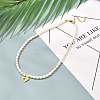 Heart Pendant Necklace for Girl Women NJEW-JN03682-02-3