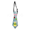 Easter Theme Rabbit Egg Glitter Felt Necktie AJEW-C030-01D-1