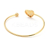 Clear Cubic Zirconia Cuff Bangles BJEW-P305-03G-3