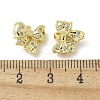 Brass Micro Pave Clear Cubic Zirconia Pendants KK-A236-17G-3