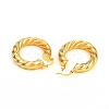 Brass Hoop Earrings EJEW-F250-01-G-3