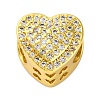 Heart European Beads KK-Z081-01C-1