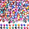 500Pcs Opaque Acrylic Beads SACR-SP0001-09-1