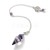 Natural Fluorite Pointed Dowsing Pendulums G-K338-12P-07-1