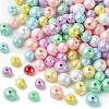 250Pcs 2 Styles Opaque Acrylic Beads MACR-FS0001-63-3