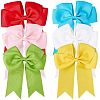 Bowknot Polyester Alligator Hair Clips for Women Girls OHAR-CP0001-26B-1