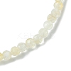3mm Natural Yellow Quartz Faceted Round Beaded Stretch Bracelets for Women BJEW-JB10842-04-3