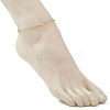 304 Stainless Steel Cross Link Anklets AJEW-AN00722-02-3