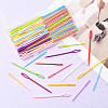 100Pcs 2 Styles Plastic Yarn Knitting Needles SENE-SP0001-02-7