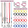 5Pcs 5 Colors Nylon Cord Neck Straps DIY-GF0008-30-2
