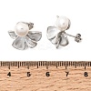 Brass Enamel Stud Earrings KK-CBAB173-02C-P-5