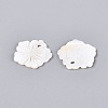 Natural Freshwater Shell Carved Pendants SHEL-Q028-08-2