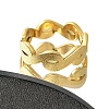 Textured Infinity 304 Stainless Steel Finger Ring for Women RJEW-L126-07B-G-2