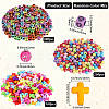 800Pcs 3 Styles Cross Theme Acrylic Beads MACR-PA0001-45A-2