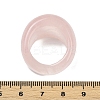 Natural Rose Quartz Finger Rings for Unisex RJEW-C128-01F-5