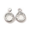 304 Stainless Steel with Glass Charms STAS-G305-11P-04-1