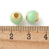 Brass Enamel Beads KK-P294-37G-04-2