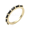 Brass Micro Pave Cubic Zirconia Finger Rings for Women RJEW-H256-10G-01-4