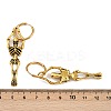 Alloy Skeleton Hoop Earrings LS-EJEW-Z132-01AG-5