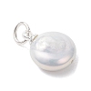 Natural Baroque Keshi Pearl Pendants PALLOY-JF04917-4