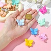 21Pcs 21 Colors Butterfly Food Grade Eco-Friendly Silicone Focal Beads SIL-CJ0002-29-4