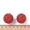 Acrylic with Resin Rhinestone Pendants LS-FIND-Z092-04-3