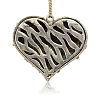 Alloy Black Enamel Heart Pendants for Necklace Design ENAM-M001-04AS-2