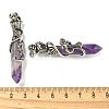 Natural Amethyst Faceted Double Termimal Pointed Big Pendants G-P547-03AS-04-3