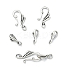 Tibetan Style Alloy Hook and Eye Clasps PALLOY-YW0003-25-4