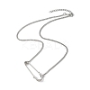 Iron Kilt Pin Pendant 304 Stainless Steel Curb Chain Necklaces NJEW-JN05679-3