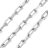 304 Stainless Steel Paperclip Chains CHS-M009-06P-03-1