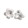 Non-Tarnish Flower 304 Stainless Steel Stud Earrings for Women EJEW-L272-031P-01-2