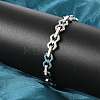 304 Stainless Steel Link Chain Bracelets for Women BJEW-F488-69P-3