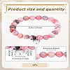 1Pc Heart Alloy Charm Bracelets BJEW-LP0015-23-2