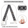 2Pcs 2 Colors Adjustable Polyester Geometric Pattern Bag Straps FIND-PH0003-73-4