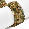 Natural Green Tourmaline Beads Strands G-G294-C01-4x3mm-2