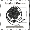 Flower PU Leather Wrap Waist Belts for Women AJEW-WH20816-058A-2