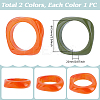 2Pcs 2 Colors Acrylic Bangles BJEW-UN0001-81B-3
