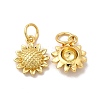 Rack Plating Eco-Friendly Brass Pendants KK-A177-31G-2